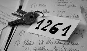 Schließfachschlüssel Nahaufnahme